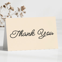 Modern minimal, minimalistisk champagne Bröllop Tack Kort