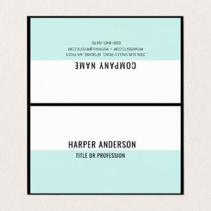 Modern Minimal Mint-Affärskort Visitkort