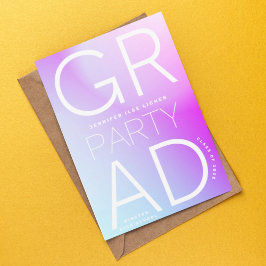 Modern minimal, modernt, modernt, högskola Grad Pa Inbjudningar