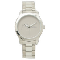 Modern minimal monogram Beige-skript Namn