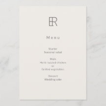 Modern Minimal Monogram Bröllop