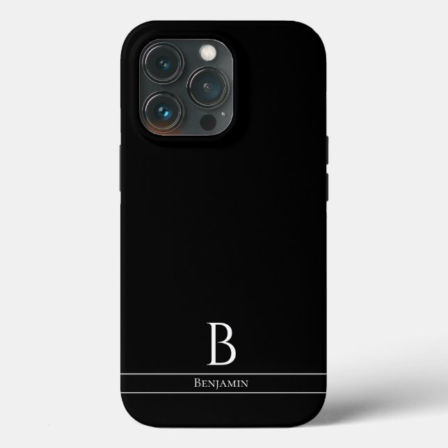 Modern minimal monogram Fodral-Mate iphone case (Baksida )