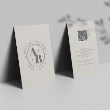 Modern minimal monogramstöt