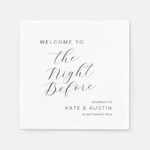 Modern minimal natt före pappersservett