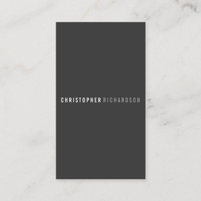 MODERN & MINIMAL nr 8 Affärskort Visitkort (Framsida)