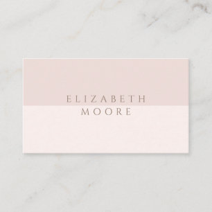 Modern, minimal och Elegant Rosa duoton Visitkort