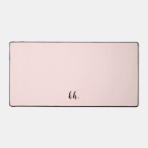 Modern Minimal Pastel Rosa Monogrammed Initialer