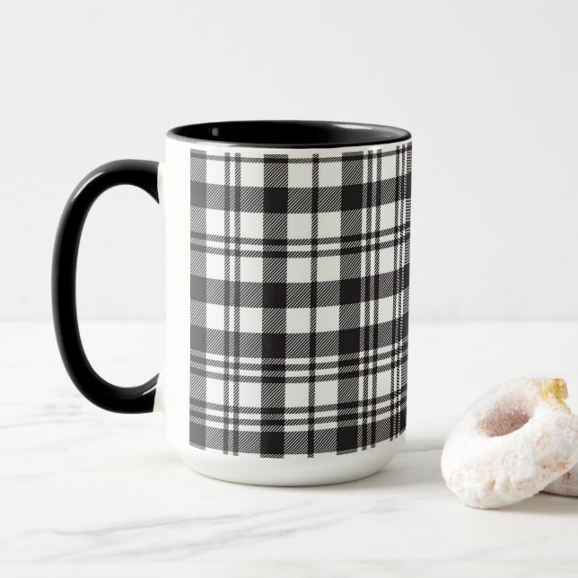 Modern Minimal Pattern Mugg (Med munk)