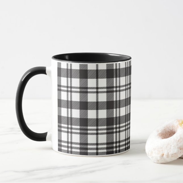Modern Minimal Pattern Mugg (Med munk)