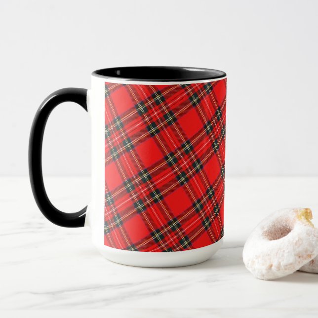 Modern Minimal Pattern Mugg (Med munk)