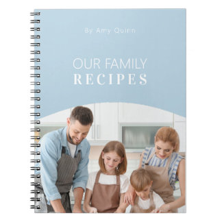 Modern Minimal Personlig Fotografi med Vita Texter Anteckningsbok