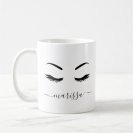 Modern minimal Personlig Lash Cute Kaffemugg