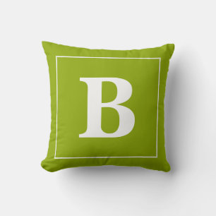 Modern Minimal Personlig Monogram Ram Kudde