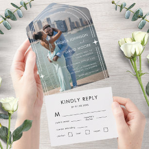 Modern Minimal Photo Boho Arch Gnistra Bröllop