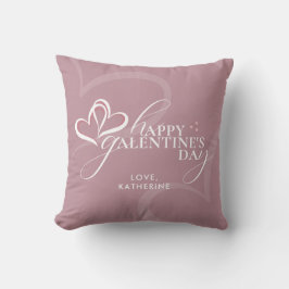 Modern Minimal Pink Chic Typografi Galentines Kudde