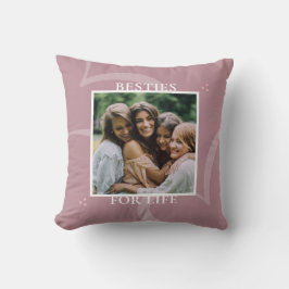 Modern Minimal Pink Chic Typography Galentines Kudde