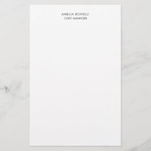 Modern minimal Professionell enkel Brevpapper