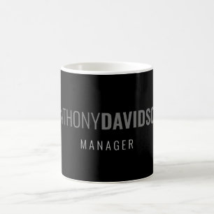 Modern minimal Professionell för Elegant, svart Kaffemugg