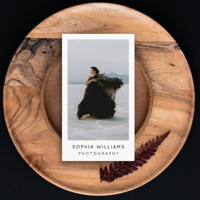 Modern minimal Professionell - QR-kod för foto Visitkort (Skapare uppladdad)