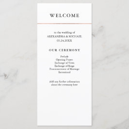 Modern minimal | Programmet Faux Ro Guld Gräns Program