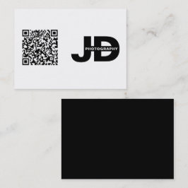 Modern Minimal QR-kod Ren Enkel Visitkort