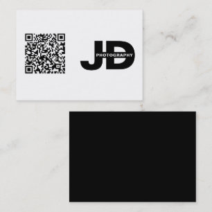 Modern Minimal QR-kod Ren Enkel Visitkort