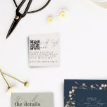 Modern Minimal QR-kodkort för OSA i Elfenbenskuste Tilläggskort<br><div class="desc">Utformning för att matcha Carolina Collection. Den har en unik skripttypografi med en modern beröring i elfenben/kräm. Mer matchande delar i samlingen.</div>