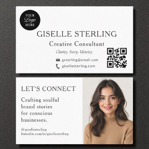 Modern minimal QR-Logotyp för QR-Professionell, fo Visitkort
