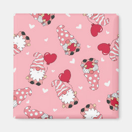 Modern Minimal Red Heart Valentine’s Day Present Magnet