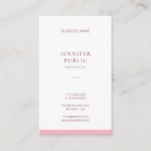 Modern minimal Rosa för Elegant av Professionell i Visitkort