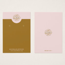 Modern minimal Rosa - juvelerkort för Visning Visitkort