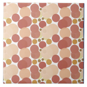 Modern minimal rund Rosa Red Bubble Design Kakelplatta