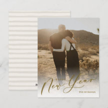 Modern minimal skribentfoto Gott nytt år-Helgdag