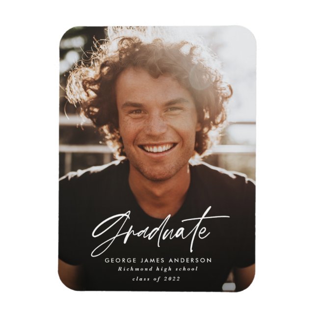 Modern minimal skripttypgrafi studenten magnet (Vertikal)