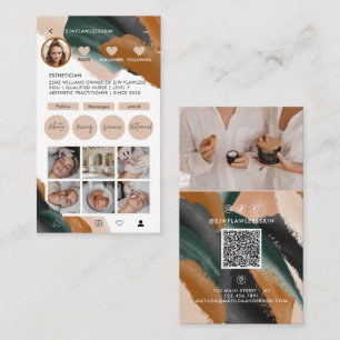Modern minimal snyggt - QR CODE-företag med flera Visitkort