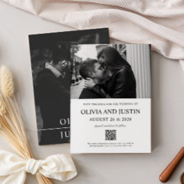 Modern minimal Spara datum Inbjudningar