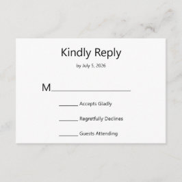 Modern Minimal Spara Datum Inneslutande Kort