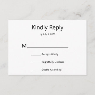 Modern Minimal Spara Datum Inneslutande Kort
