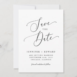 Modern minimal spara datumet