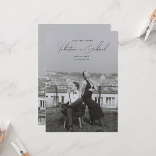 Modern minimal Spara datuminbjudan Inbjudningar