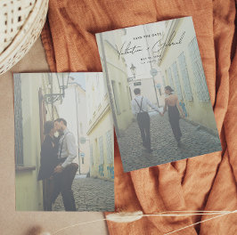 Modern minimal Spara datuminbjudan Inbjudningar