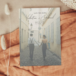 Modern minimal Spara datuminbjudan Inbjudningar