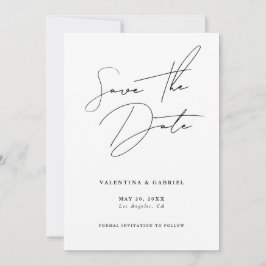 Modern minimal Spara datuminbjudan Inbjudningar