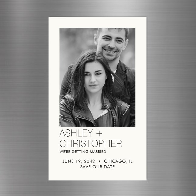 Modern minimal Spara i Bröllop - dagens foto-magne (Skapare uppladdad)