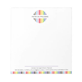 MODERN MINIMAL stripe logo rainbow pride LGBTQ Anteckningsblock