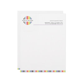 MODERN MINIMAL stripe logo rainbow pride LGBTQ Brevhuvud