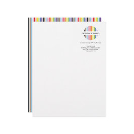 MODERN MINIMAL stripe logo rainbow pride LGBTQ Brevhuvud