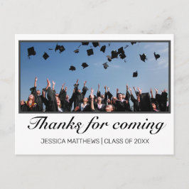 Modern minimal Studenten tack för att du kom med f Vykort