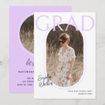 Modern Minimal Studentfest för Mauve Photo med skr