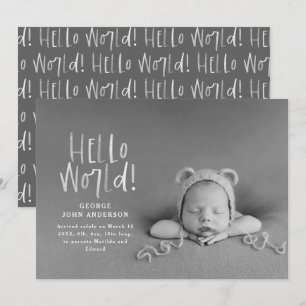 Modern minimal svartvit typografi meddelande